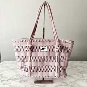 Nike Lilac Lavender Mesh Sporty Zip Top Strappy Shoulder Bag Tablet WaterBottle